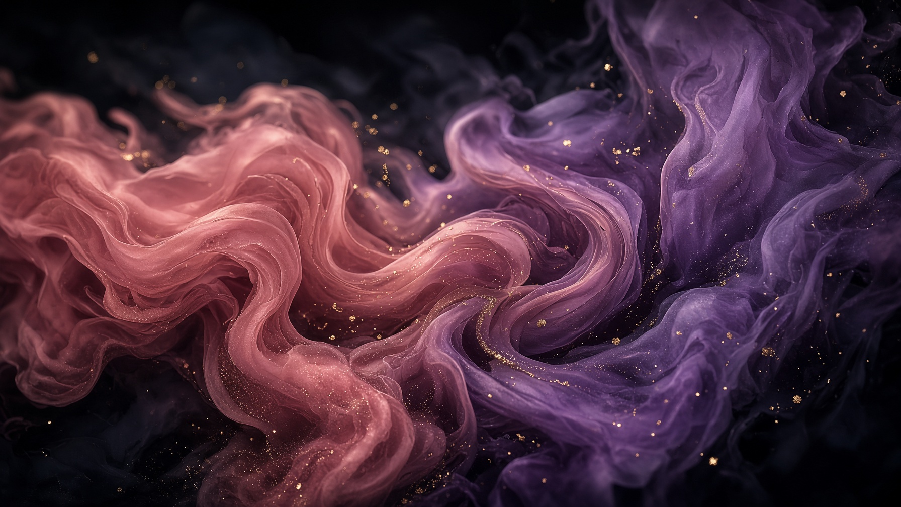 Flowing pink and violet plasma strands — Klara-Memory